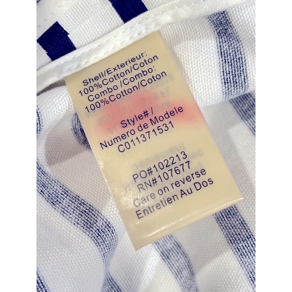 Alice+Olivia| Navy Blue&White Stripe skirt With Pockets| 6 - Picture 4 of 5